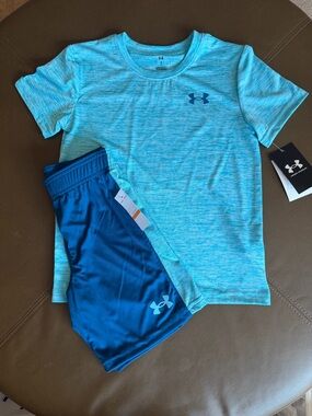 Under Armour Kids' Short Sleeve Heather Tee - Blue